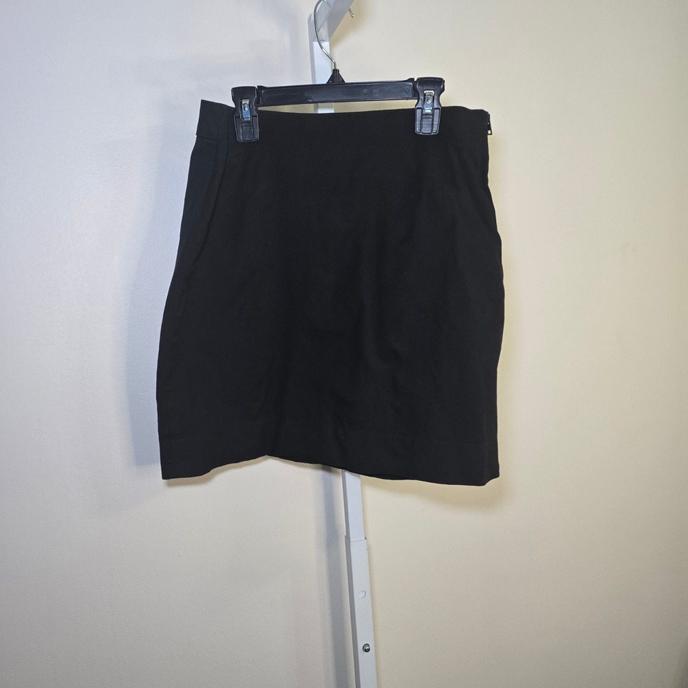 Everlane Womens Black Side Zip Mini‎ Skirt with Pockets Size 4